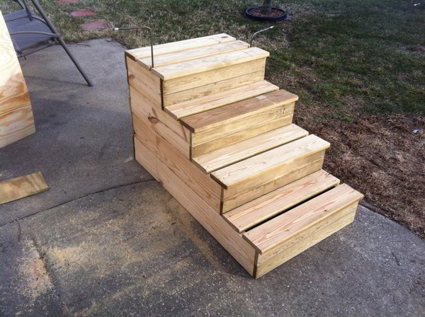  Plan: How To Build Free Standing Wooden Steps – Woodworking Projects